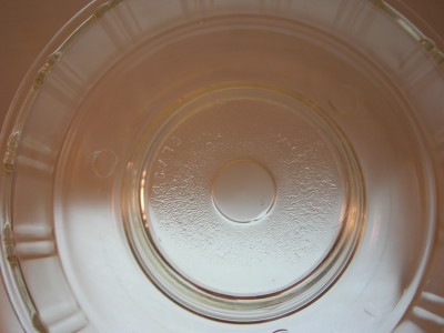 Vintage Queen Anne Glasbake Clear Glass Bundt Cake Pan Jell-o Ice Ring Mold  9”