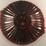 Hocking Old Cafe Royal Ruby Candy Dish
