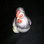 Vintage hen and chick coin bank