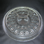 Winsor pattern snack plate, back view