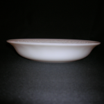 Embossed Floral bowl, side view