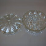 Old Cafe covered dish in crystal