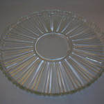 Old Cafe relish tray base in crystal