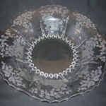 Meadow Wreath bowl by New Martinsville Glass