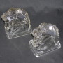 federal glass horse head bookends federal glass horse head bookends