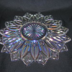Vintage iridescent glass plate
