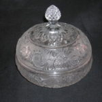 Duncan and Miller Sandwich Pattern Covered Candy Dish