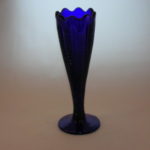 Tiara Exclusives Glass Cobalt Ribbon Vase