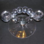 Imperial Candlewick double candle holder