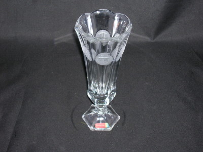 Fostoria Coin Glass Vase-Crystal