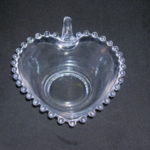 Imperial Candlewick glass bowl, heart shaped