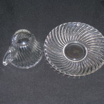Diana depression glass cup and saucer