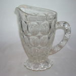 Jeannette Glass Thumbprint Pitcher