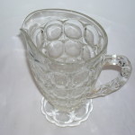 Jeannette Glass Thumbprint pitcher