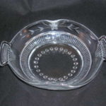 Paden City Glass Crimped Bowl