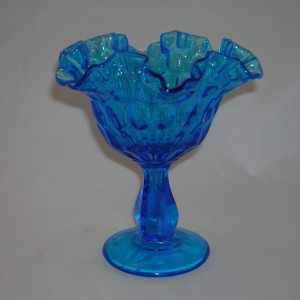 Fenton Thumbprint Compote - Old Time Glass