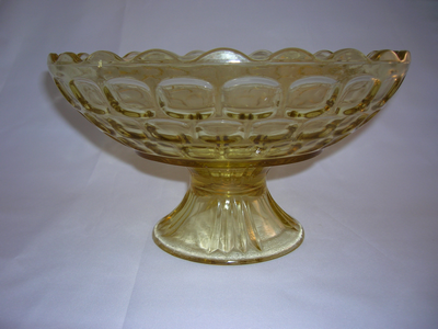 Federal Glass Yellow Footed Bowl