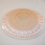 Holiday depression glass plate
