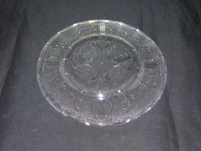 Jeannette Glass Harp Pattern Plate - Old Time Glass