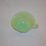 Fire King Jade-ite cup-Alice pattern