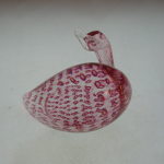 Murano Art Glass Duck in Pink