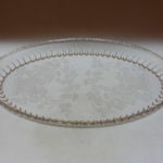 Etched Glass Tray-Meadow Wreath