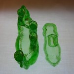 Green Depression Glass Elephant