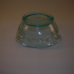 Comet pattern glass bowl