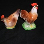 Rooster Salt and Pepper Shakers Japan