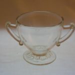 Vintage Jeannette Glass Camellia Sugar