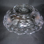 Crocheted Crystal bowl by Imperial Glass