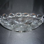 Crocheted Crystal bowl by Imperial Glass