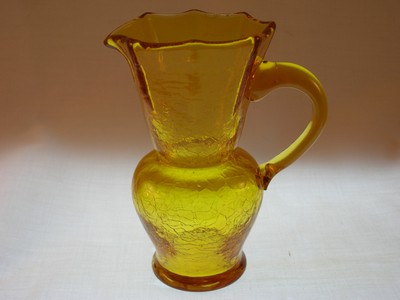 Kanawha Crackle Glass Pitcher