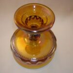 Indiana Carnival Glass Gold Compote