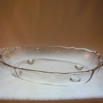 Fostoria Baroque Glass Footed Bowl