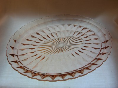 Jeannette Windsor Pink Oval Platter