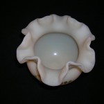 Fenton Cameo Satin Hand Painted Vase