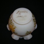 Fenton Cameo Satin Hand Painted Vase