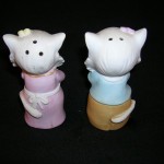 Vintage Cat Salt and Pepper Shakers-Japan