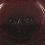 Avon Cape Cod Collection wine stem Avon mark close up