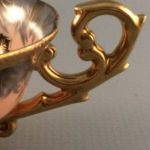 Chubu China teacup handle close up