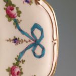 Crown staffordshire Blue Bow cake plate handle