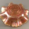 Dugan Apple Blossoms carnival glass bowl back view