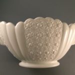 Fenton Daisy and Button pattern bowl side view