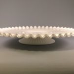 Fenton Silver Crest low cake stand side view