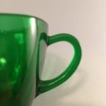 Forest Green Charm pattern creamer handle