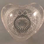 Imperial Cape Cod glass bowl heart shaped