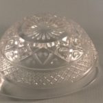 Imperial Cape Cod glass bowl heart shaped bottom view