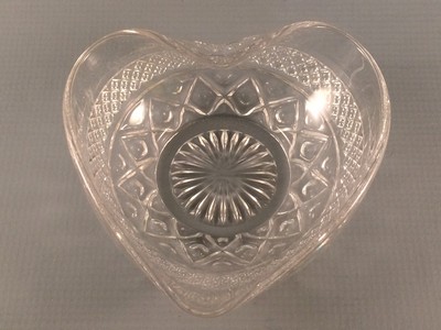 Imperial Cape Cod Glass Bowl Heart Shaped