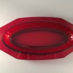 Imperial Glass Molly No. 725 ruby bowl top view